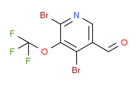 2,4-Dibromo-3-(trifluoromethoxy)pyridine-5-carboxaldehyde
