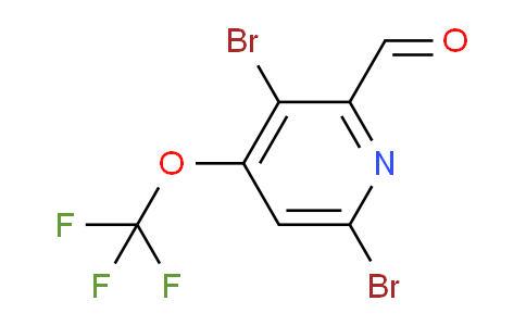 3,6-Dibromo-4-(trifluoromethoxy)pyridine-2-carboxaldehyde