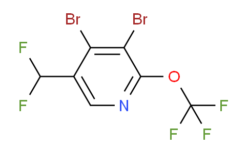 3,4-Dibromo-5-(difluoromethyl)-2-(trifluoromethoxy)pyridine
