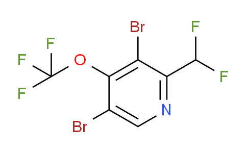 3,5-Dibromo-2-(difluoromethyl)-4-(trifluoromethoxy)pyridine