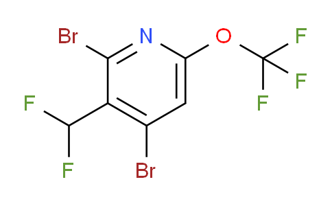 2,4-Dibromo-3-(difluoromethyl)-6-(trifluoromethoxy)pyridine