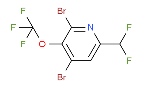 2,4-Dibromo-6-(difluoromethyl)-3-(trifluoromethoxy)pyridine