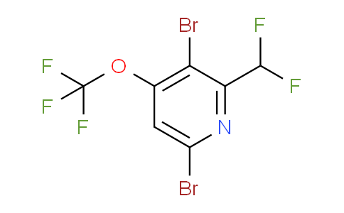 3,6-Dibromo-2-(difluoromethyl)-4-(trifluoromethoxy)pyridine