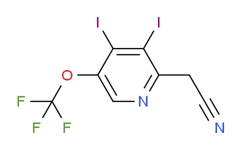 AM198814 | 1803975-66-7 | 3,4-Diiodo-5-(trifluoromethoxy)pyridine-2-acetonitrile