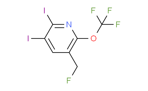 2,3-Diiodo-5-(fluoromethyl)-6-(trifluoromethoxy)pyridine