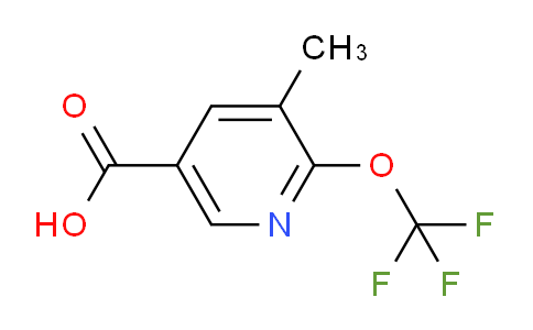 AM198882 | 1804301-96-9 | 3-Methyl-2-(trifluoromethoxy)pyridine-5-carboxylic acid