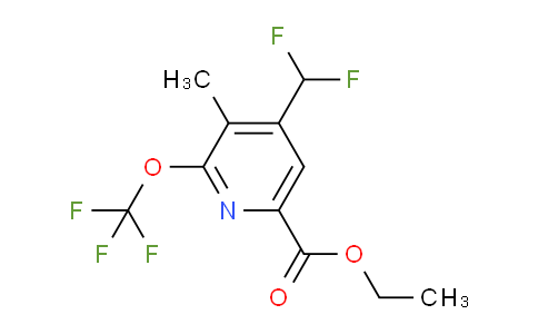 AM198986 | 1361873-03-1 | Ethyl 4-(difluoromethyl)-3-methyl-2-(trifluoromethoxy)pyridine-6-carboxylate