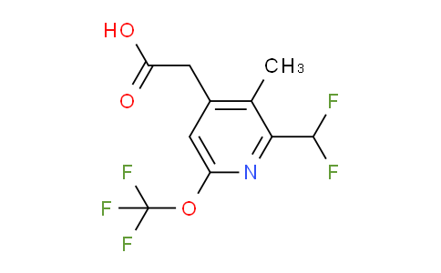 2-(Difluoromethyl)-3-methyl-6-(trifluoromethoxy)pyridine-4-acetic acid