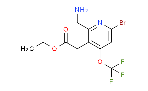AM19901 | 1804634-59-0 | Ethyl 2-(aminomethyl)-6-bromo-4-(trifluoromethoxy)pyridine-3-acetate