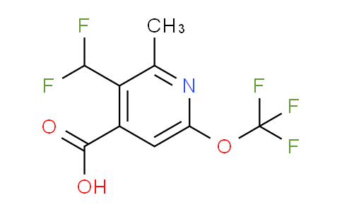 3-(Difluoromethyl)-2-methyl-6-(trifluoromethoxy)pyridine-4-carboxylic acid