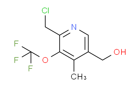 2-(Chloromethyl)-4-methyl-3-(trifluoromethoxy)pyridine-5-methanol