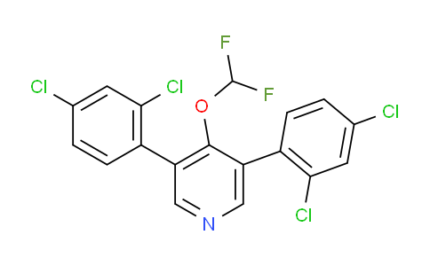 3,5-Bis(2,4-dichlorophenyl)-4-(difluoromethoxy)pyridine