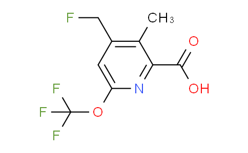 4-(Fluoromethyl)-3-methyl-6-(trifluoromethoxy)pyridine-2-carboxylic acid