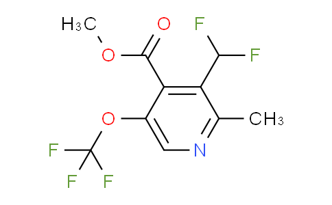 Methyl 3-(difluoromethyl)-2-methyl-5-(trifluoromethoxy)pyridine-4-carboxylate