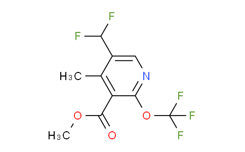 Methyl 5-(difluoromethyl)-4-methyl-2-(trifluoromethoxy)pyridine-3-carboxylate