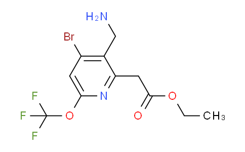 AM19915 | 1804659-80-0 | Ethyl 3-(aminomethyl)-4-bromo-6-(trifluoromethoxy)pyridine-2-acetate