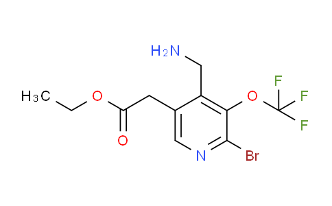 AM19923 | 1804659-81-1 | Ethyl 4-(aminomethyl)-2-bromo-3-(trifluoromethoxy)pyridine-5-acetate