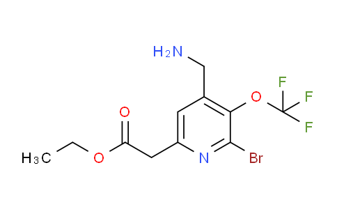AM19924 | 1804634-81-8 | Ethyl 4-(aminomethyl)-2-bromo-3-(trifluoromethoxy)pyridine-6-acetate