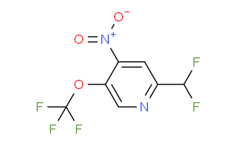 2-(Difluoromethyl)-4-nitro-5-(trifluoromethoxy)pyridine