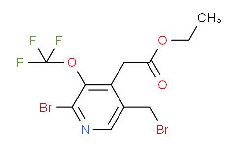 AM19953 | 1804446-21-6 | Ethyl 2-bromo-5-(bromomethyl)-3-(trifluoromethoxy)pyridine-4-acetate