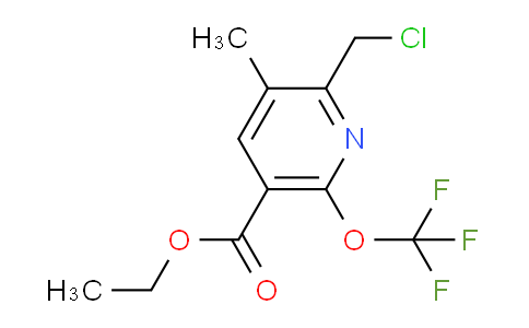 Ethyl 2-(chloromethyl)-3-methyl-6-(trifluoromethoxy)pyridine-5-carboxylate
