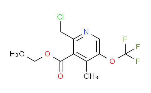 Ethyl 2-(chloromethyl)-4-methyl-5-(trifluoromethoxy)pyridine-3-carboxylate