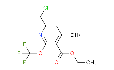 Ethyl 6-(chloromethyl)-4-methyl-2-(trifluoromethoxy)pyridine-3-carboxylate