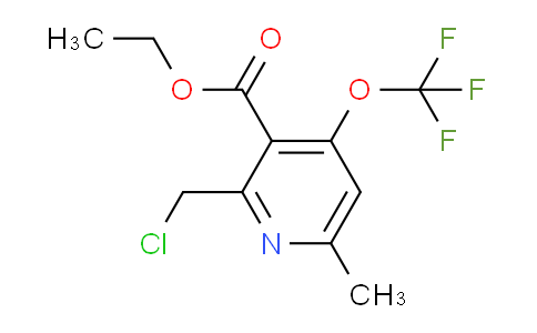 Ethyl 2-(chloromethyl)-6-methyl-4-(trifluoromethoxy)pyridine-3-carboxylate