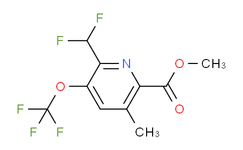 AM199614 | 1361774-90-4 | Methyl 2-(difluoromethyl)-5-methyl-3-(trifluoromethoxy)pyridine-6-carboxylate