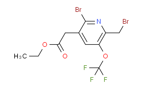 Ethyl 2-bromo-6-(bromomethyl)-5-(trifluoromethoxy)pyridine-3-acetate