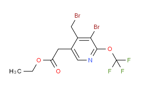 AM19971 | 1804654-01-0 | Ethyl 3-bromo-4-(bromomethyl)-2-(trifluoromethoxy)pyridine-5-acetate
