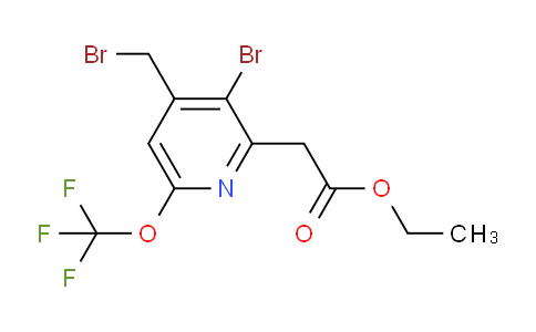 AM19975 | 1806205-78-6 | Ethyl 3-bromo-4-(bromomethyl)-6-(trifluoromethoxy)pyridine-2-acetate