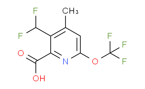 3-(Difluoromethyl)-4-methyl-6-(trifluoromethoxy)pyridine-2-carboxylic acid