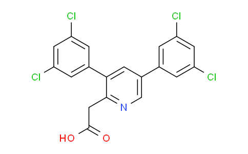 3,5-Bis(3,5-dichlorophenyl)pyridine-2-acetic acid