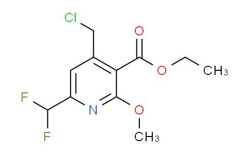 Ethyl 4-(chloromethyl)-6-(difluoromethyl)-2-methoxypyridine-3-carboxylate