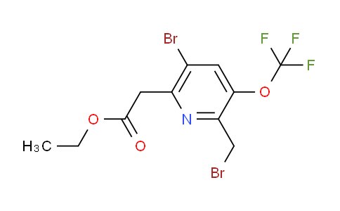 AM19996 | 1804654-17-8 | Ethyl 5-bromo-2-(bromomethyl)-3-(trifluoromethoxy)pyridine-6-acetate