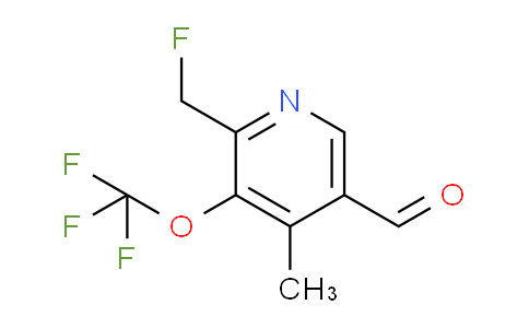 2-(Fluoromethyl)-4-methyl-3-(trifluoromethoxy)pyridine-5-carboxaldehyde