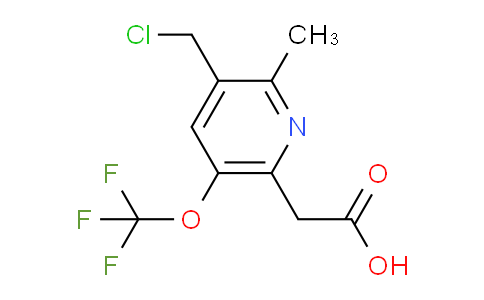 3-(Chloromethyl)-2-methyl-5-(trifluoromethoxy)pyridine-6-acetic acid