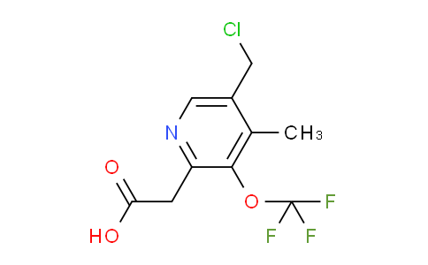 5-(Chloromethyl)-4-methyl-3-(trifluoromethoxy)pyridine-2-acetic acid