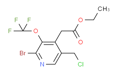 AM20013 | 1803936-84-6 | Ethyl 2-bromo-5-(chloromethyl)-3-(trifluoromethoxy)pyridine-4-acetate