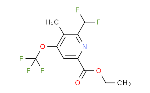 AM200147 | 1361838-37-0 | Ethyl 2-(difluoromethyl)-3-methyl-4-(trifluoromethoxy)pyridine-6-carboxylate