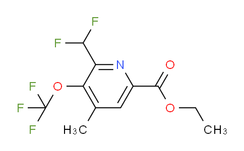AM200149 | 1361888-40-5 | Ethyl 2-(difluoromethyl)-4-methyl-3-(trifluoromethoxy)pyridine-6-carboxylate