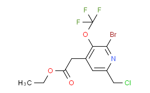 AM20019 | 1806218-13-2 | Ethyl 2-bromo-6-(chloromethyl)-3-(trifluoromethoxy)pyridine-4-acetate