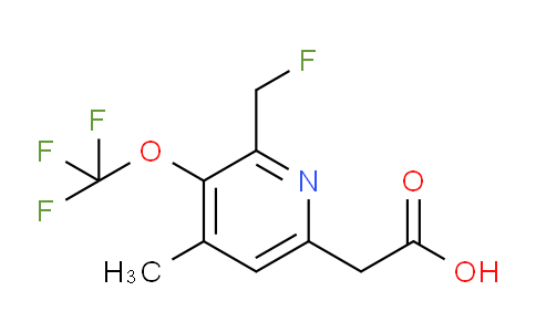2-(Fluoromethyl)-4-methyl-3-(trifluoromethoxy)pyridine-6-acetic acid