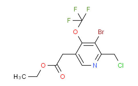 AM20025 | 1804545-32-1 | Ethyl 3-bromo-2-(chloromethyl)-4-(trifluoromethoxy)pyridine-5-acetate