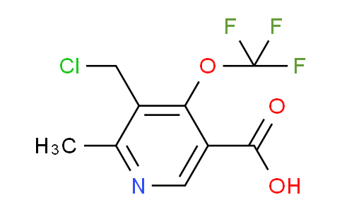 3-(Chloromethyl)-2-methyl-4-(trifluoromethoxy)pyridine-5-carboxylic acid