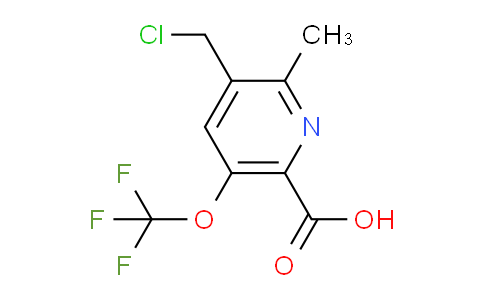 3-(Chloromethyl)-2-methyl-5-(trifluoromethoxy)pyridine-6-carboxylic acid