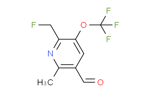 2-(Fluoromethyl)-6-methyl-3-(trifluoromethoxy)pyridine-5-carboxaldehyde