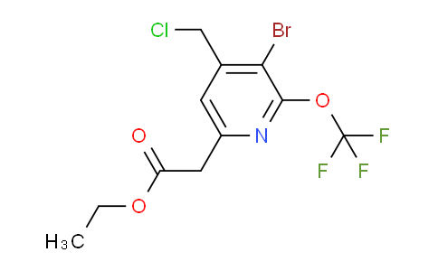 AM20032 | 1804450-66-5 | Ethyl 3-bromo-4-(chloromethyl)-2-(trifluoromethoxy)pyridine-6-acetate