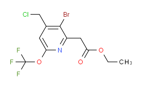 AM20035 | 1806218-27-8 | Ethyl 3-bromo-4-(chloromethyl)-6-(trifluoromethoxy)pyridine-2-acetate